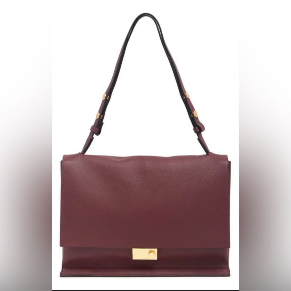 NWT All Saints Avery Shoulder Bag Burnt Sienna Red